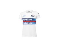 Camiseta Mujer Replica Blanca Manga Corta Martini Racing - Sparco ✔️