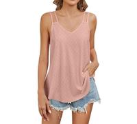 Camiseta Mujer sin Mangas con Elegante Escote en V y de Tela para un Estilo Casual y Cómodo en tu Vida Diaria (XXL)