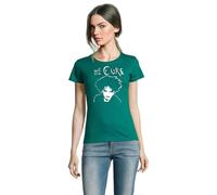Camiseta Mujer The Cure Grupo Rock música (FR/ES, Letras, M, Regular, Regular, Esmeralda)