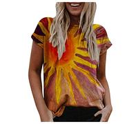 Camiseta Mujer Verano Manga Corta - Suave Transpirable Verano Casual Basica Camiseta Camiseta De AlgodóN CláSica Camiseta Blanca Mujer Casual Tops Verano tee Tops Deportivos