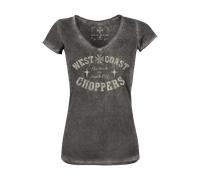 §CamisetaMujer West Coast Choppers Go Fast Negra§