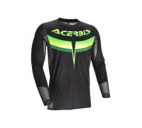 Camiseta MX Acerbis Track 2.0 Negro/VerdeXL Negro,Verde