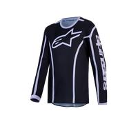 Camiseta MX Alpinestars Fluid Apex V2 Joven Negro/PlateadoS Negro,Plateado