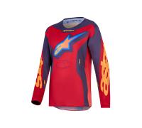 Camiseta MX Alpinestars Fluid Hunt Joven Rojo Fuego/Graystone/Coral IntensoXL Rojo Fuego,Graystone,Coral Intenso