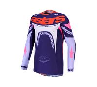 Camiseta MX Alpinestars Supertech Dyna Violeta Claro/Púrpura Intenso/Rosa FlúorXXL Violeta Claro,Púrpura Intenso,Rosa Flúor