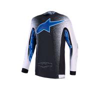 Camiseta MX Alpinestars Supertech Hiten AFD Negro/Lila Claro/Blithe/AzulM Negro,Lila Claro,Blithe,Azul