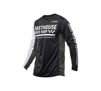 Camiseta MX Fasthouse Grindhouse Hudson Negro/BlancoS Negro,Blanco
