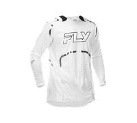 Camiseta MX FLY Racing Evolution DST Flash V26 (Edición Limitada) Blanco/PlateadoS Blanco,Plateado