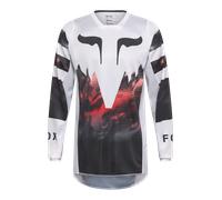 Camiseta MX FOX 180 Kairos Blanco/Rojo FluorescenteS Blanco,Rojo Fluorescente