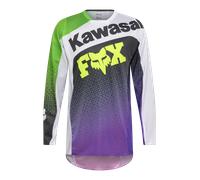 Camiseta MX FOX 180 Kawasaki Púrpura/BlancoM Púrpura,Blanco