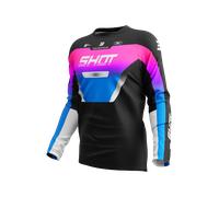 Camiseta MX Shot Race Gear Devo Struck 27 RosaL Rosa