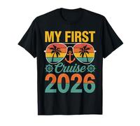 Camiseta My First Cruise 2026 Vacaciones en Crucero por Primera Vez 2026 Camiseta