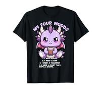 Camiseta My Four Moods Dragon I Need Coffee I Need A Nap Camiseta
