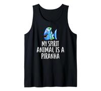 Camiseta My Spirit Animal Is A Piranha Funny Piranhas Camiseta sin Mangas