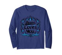 Camiseta My Superhero is Jesus, Faith Love God, Playera Manga Larga