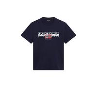 Napapijri Camiseta S-Aylmer NP0A4HTO1761 Marino/Rojo claro/Blanco Talla L