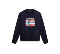 Camiseta Napapijri Guiro Cuello Redondo Hombre Algodón Azul Marino