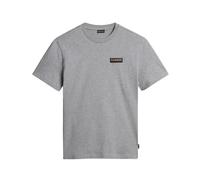 Camiseta Napapijri S-Iaato Camiseta Hombre Algodón Gris Claro