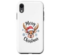 Camiseta Navideña con Lindo Reno Divertido Regalo Navidad Carcasa para iPhone XR