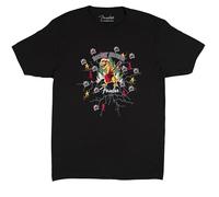 Camiseta navideña fea Fender 2025, negra, talla M