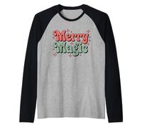 Camiseta navideña Merry Magic Holiday Camiseta Manga Raglan