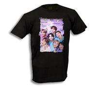 Camiseta Negra BTS Grupo Permission to Dance on Stage Moda Verano Tshirt.