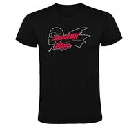 Camiseta Negra con Logotipo de Baron Rojo Hombre 100% Algodón Tallas S M L XL XXL Mangas Cortas (L)