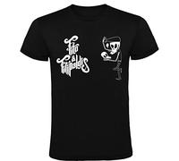 Camiseta Negra Fito & Fitipaldis - Diseño con Calavera Musical para Fans del Rock Español (FR/ES, Letras, L, Regular, Regular, Negro)