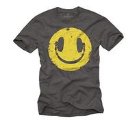 Camiseta Negra Hombre Hipster - Auriculares Hip Hop - Gris Tella XXL