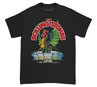 Camiseta negra para hombre con diseño de dragón con lengua de los Rolling Stones - negro - Medium