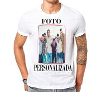 Camiseta Negra para Personalizar con la Foto Que eligar. Resolución Extra de Color, tamaño de la Imagen A4. (FR/ES, Letras, S, Regular, Regular, Blanco)