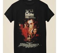 Camiseta negra unisex inspirada en el cartel de la película The Godfather Part III Gray 6XL