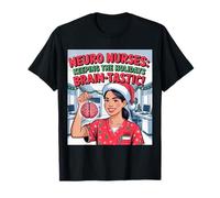 Camiseta Neuro Nurse con gráfico de neurología RN Brain, Regalo de Enfermera Camiseta