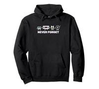 Camiseta Never Forget Retro para hombre de los 80, 90 o 2000 Sudadera con Capucha