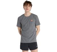 Camiseta New Balance Race Day Ultra Light Manga Corta Gris Naranja, Talla XL