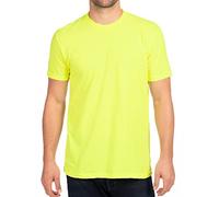 Camiseta Next Level para hombre Cvc Crew, Black amarillo Neon Yellow X-Large