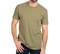 Camiseta Next Level para hombre Cvc Crew, Black verde Olivo Claro Small