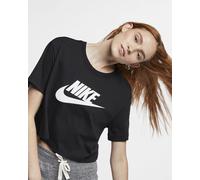 Nike W NSW tee Essntl CRP ICN Ftra Camiseta, Mujer, Negro (Black/White), L