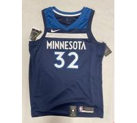 Camiseta Nike NBA Minnesota Timberwolves Karl-Anthony Towns #32 Azul L Hombre