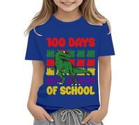 Camiseta niña,Toddler Boy Girl Summer Clothes First Day of School Shirt In My Pre School Shirt Toddler Kindergarten Shirts Tope Panel (Blue, 10-11Years)