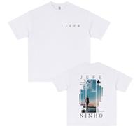 Camiseta Ninho Jefe Album Vintage Gráfica | Hombre Oversize Hip Hop Streetwear Algodón para Fans-White||x_l