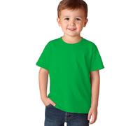 Camiseta niño básica Manga Corta - Camiseta Blanca niño 100% algodón -, Punto Liso 155 g/m² - Pack 1, 5 o 10 Unidades, Uso Diario o Colegio (FR/ES, Edad, 11 años, 12 años, Regular, 1, Verde)
