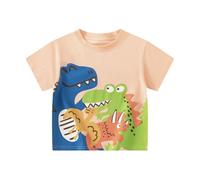 Camiseta Niño Deporte T-Shirt Slim Fit - Camisetas de Manga Corta para niños, Ropa Verano con Dinosaurios Animados, bebés (1 a 10 años)