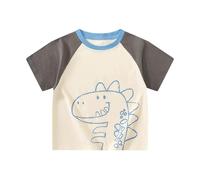 Camiseta Niño Hippie T-Shirt Sport - Camisetas de Manga Corta para niños, Ropa Verano con Dinosaurios Animados, bebés (1 a 10 años)