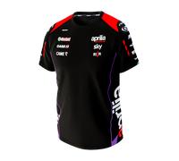 Camiseta Niño Ixon TSK Aprilia 24 Negro/Rojo Neón6 años Negro,Rojo Neón
