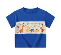 Camiseta Niño Manga Cort T-Shirt Estampada - Camisetas de Manga Corta para niños, Ropa Verano con Dinosaurios Animados, bebés (1 a 10 años)