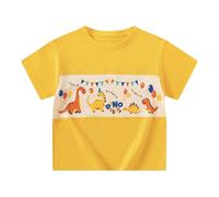 Camiseta Niño Manga Cort T-Shirt Estampada - Camisetas de Manga Corta para niños, Ropa Verano con Dinosaurios Animados, bebés (1 a 10 años)