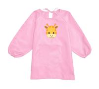 Camiseta Niño Manga Larga Top - Delantal de Arte para niños con Bolsillo para niños Delantales de Pintura de Artista Impresos Batas con Manga Larga (4-8 Years)