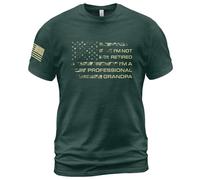 Camiseta No Estoy Jubilado, Soy Un Profesional, Patriota, Jubilación. Manga Corta Moderna Shirts Deporte T-Shirt para Running Camping Senderismo S