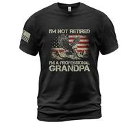 Camiseta No Estoy Jubilado, Soy Un Profesional, Patriota, Jubilación. T-Shirt Transpirable Camisetas Básicas Moderna Manga Corta para Running Camping Viajes S